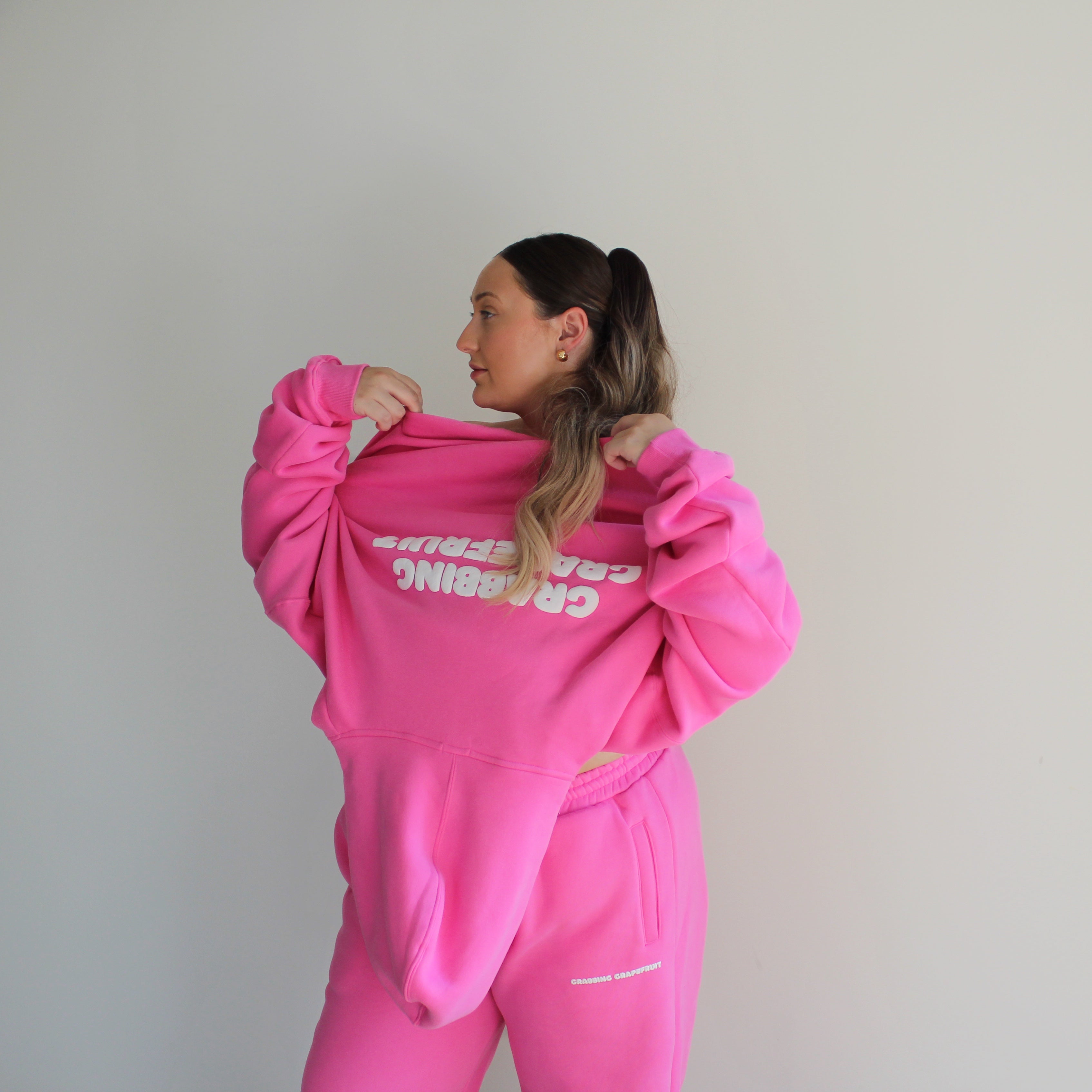 Sunday Funday Pink Puff Hoodie – Grabbing Grapefruit