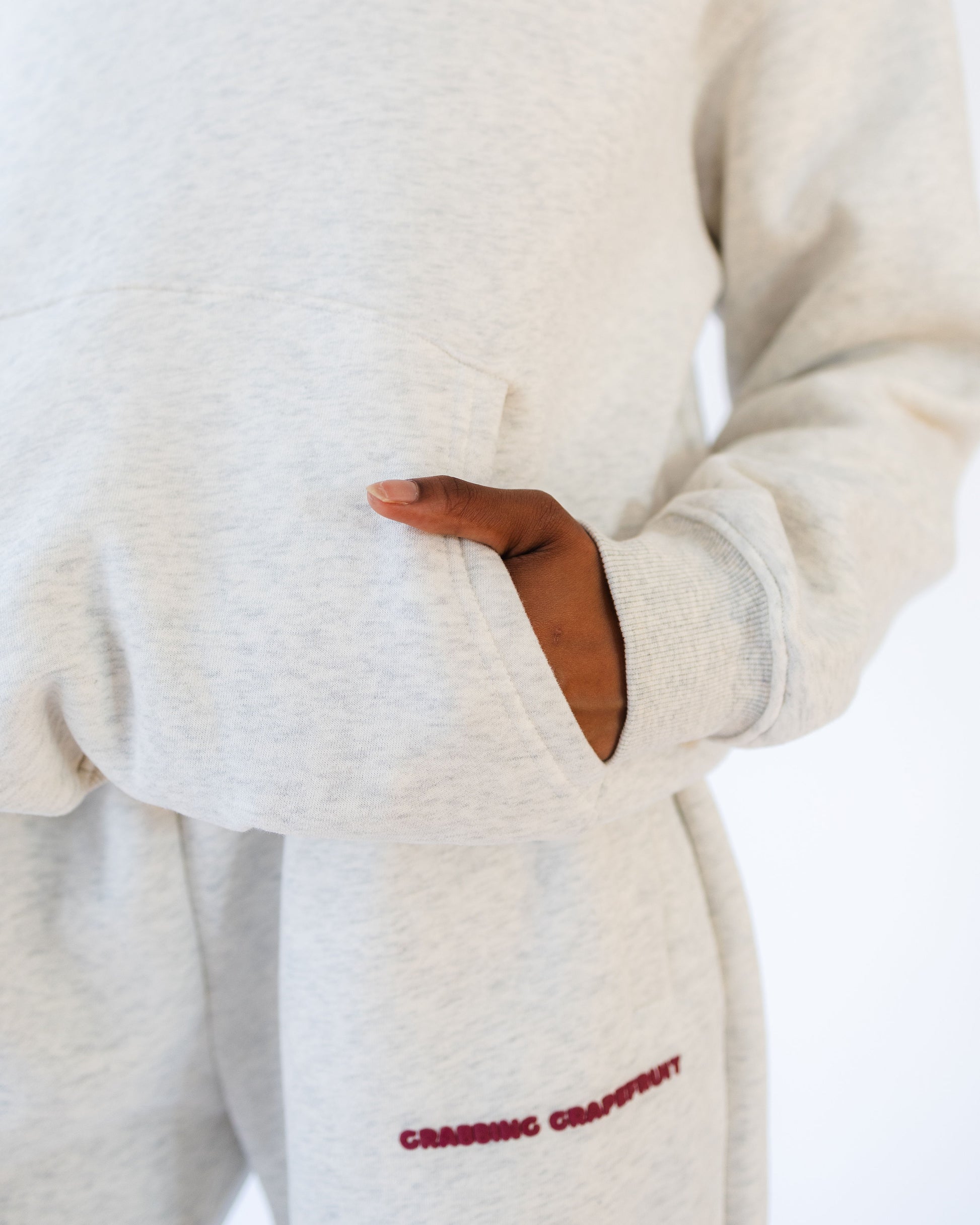 Merlot & Me Grey Hoodie