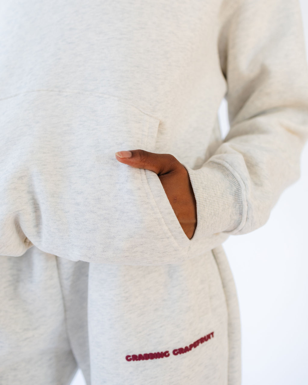 Merlot & Me Grey Hoodie