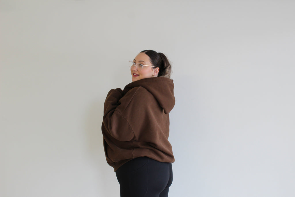 After Hours Espresso - Full Length Zip Up Hoodie