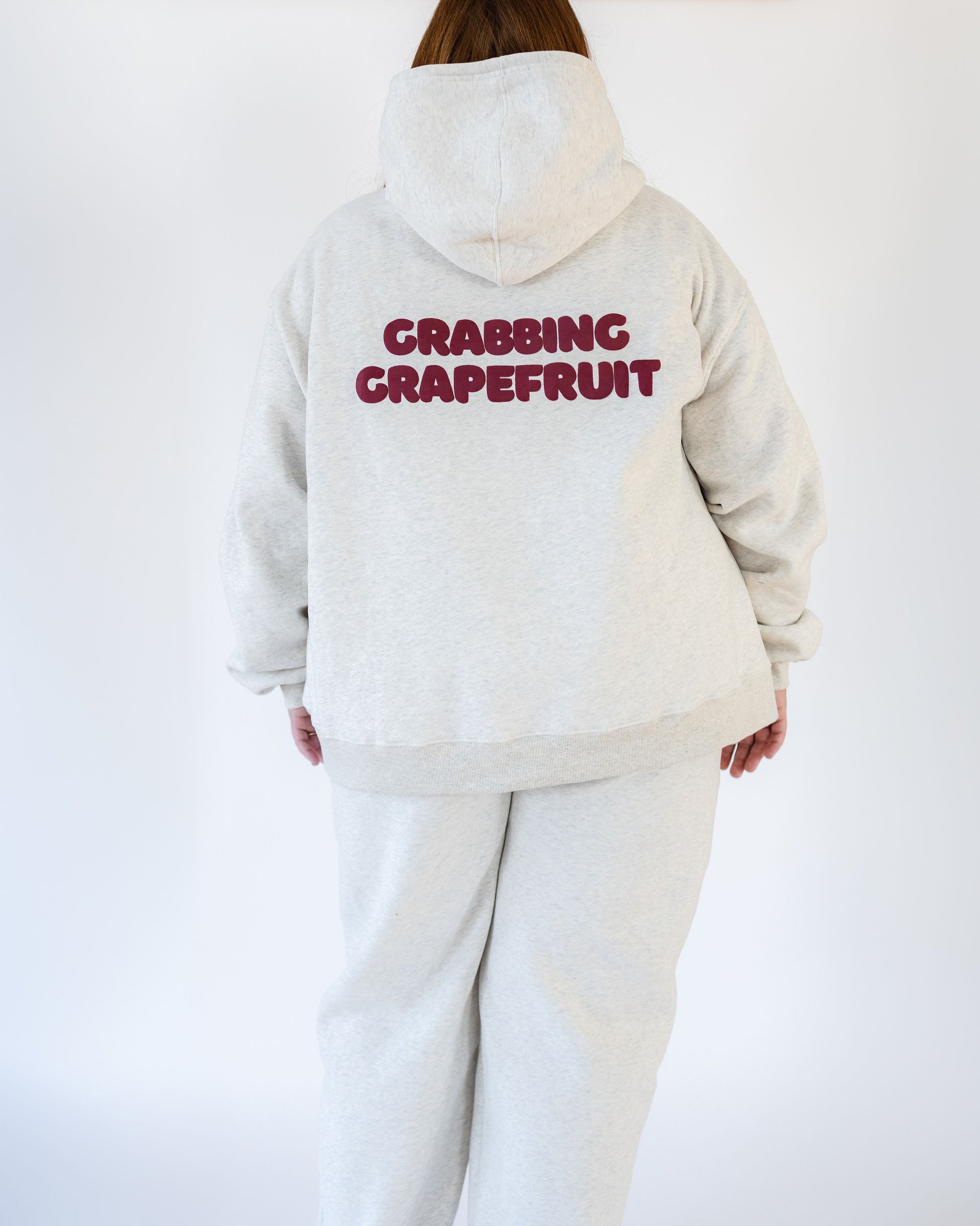 Merlot & Me Grey Hoodie