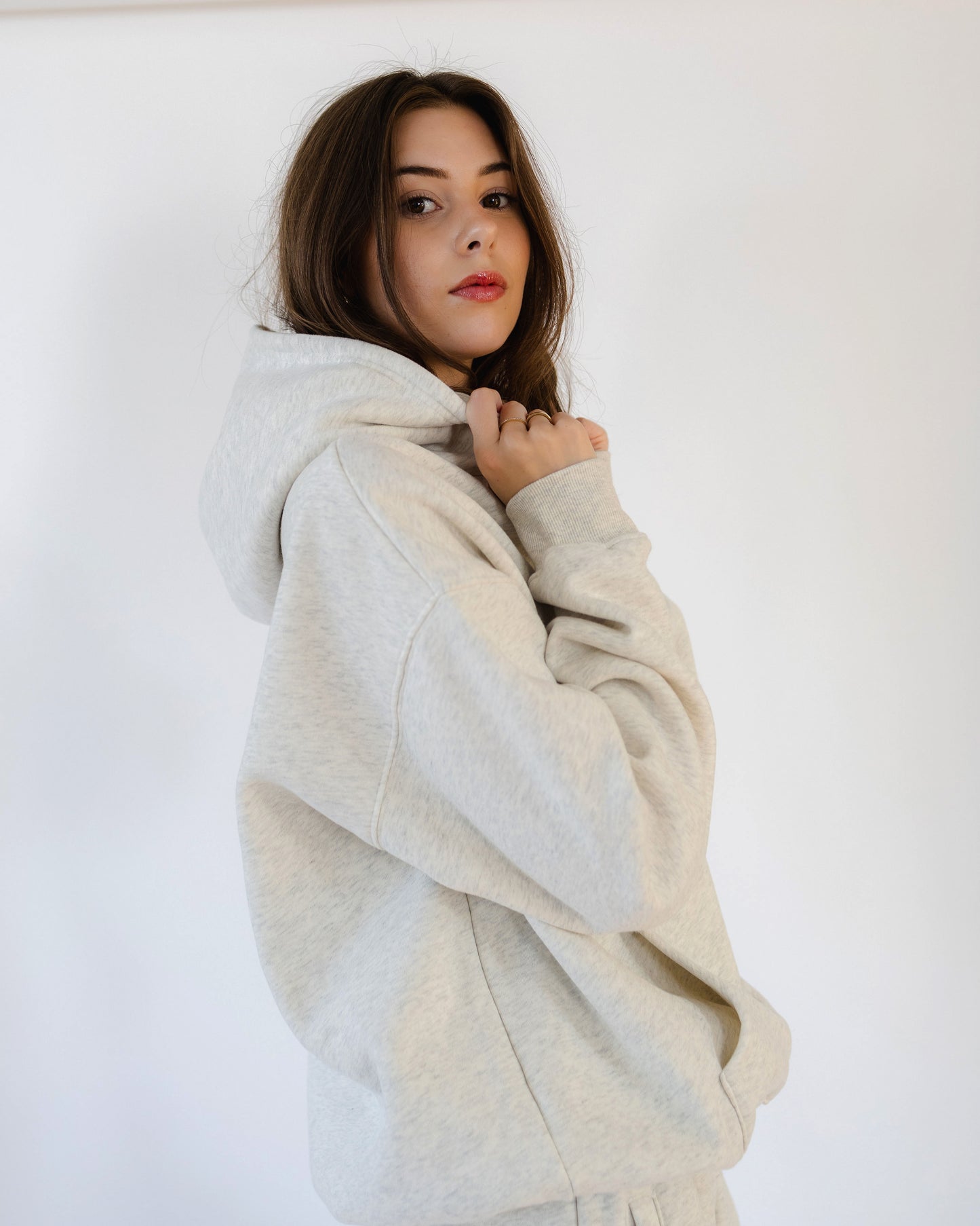 Merlot & Me - Full Length Grey Hoodie