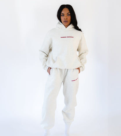 PRE-ORDER ONLY - Merlot & Me - Grey Sweatpants