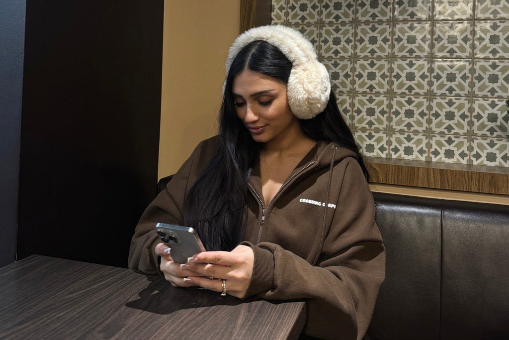 After Hours Espresso - Full Length Zip Up Hoodie