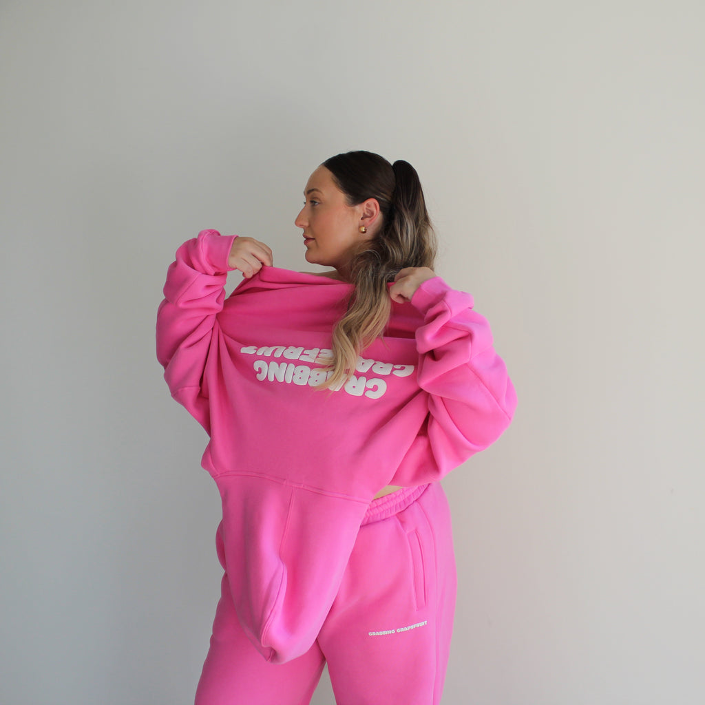 Sunday Funday Pink Puff Hoodie