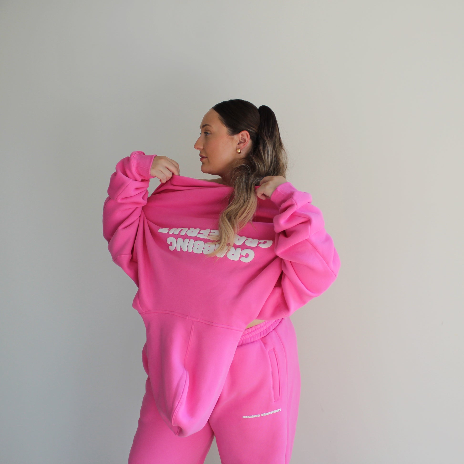 Sunday Funday Pink Puff Hoodie