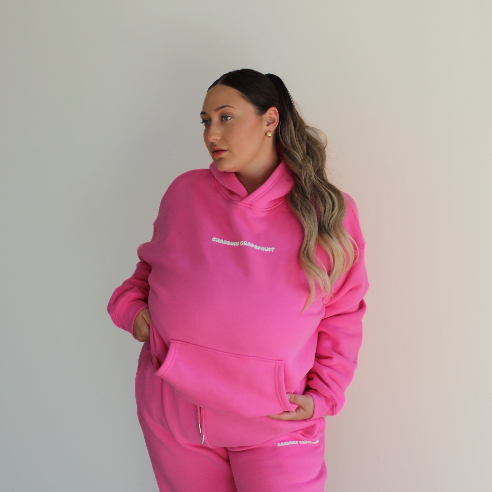 Sunday Funday Pink Puff Hoodie
