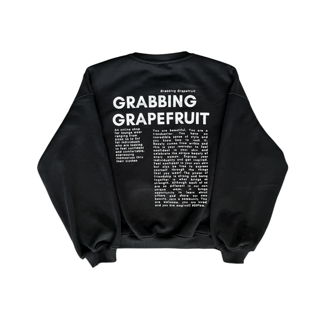 Own the Moment - Black Crew Neck